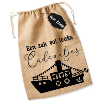 XS jute zak - 14x20cm