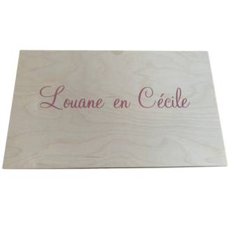 Houten speelbak met deksel (50x30x7cm)