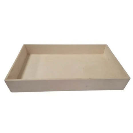 Houten speelbak met deksel (50x30x7cm)