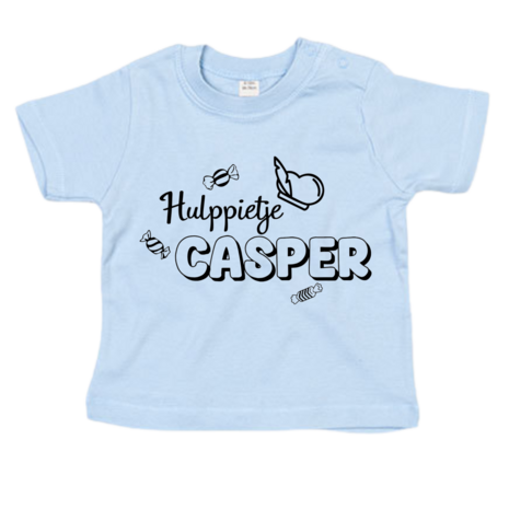 Blauw T-shirt baby - hulppietje