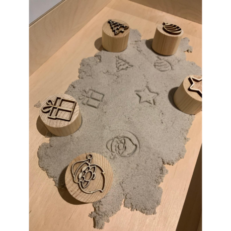 Sensorisch speelbox - Stempels Kerstmis